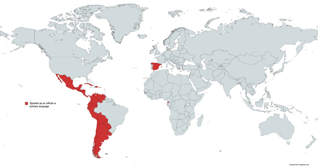 Spanish Speaking Countries Map